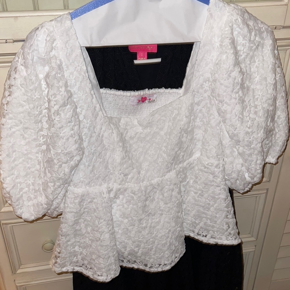 white buddy love top